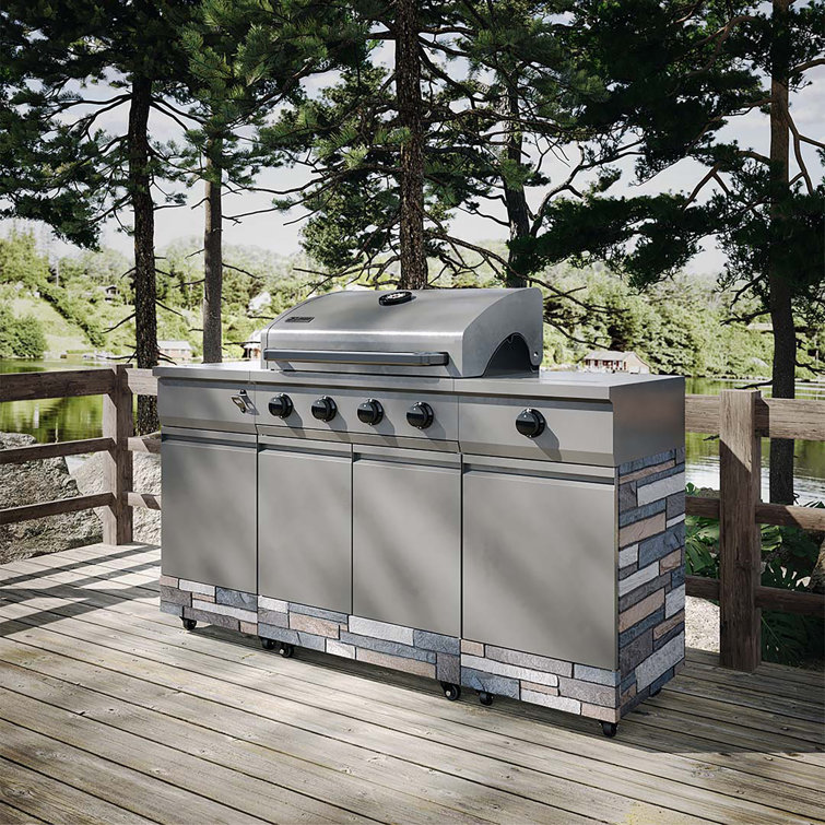 5-Burner Gas Grill, Modular Outdoor Kitchen, Medallion Series™