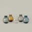 Vase boule en verre - ambre foncé-1758958373