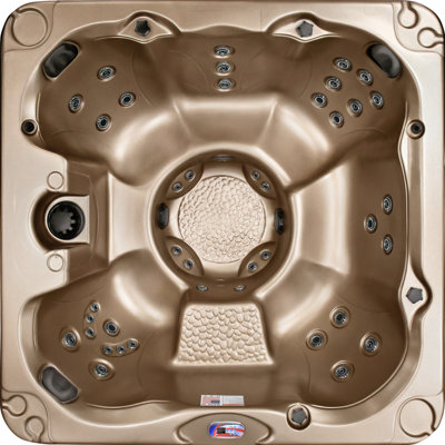 American Spas 240 Volt 40 - Jet Acrylic Square Standard (Hardwired) Hot Tub with Ozonator