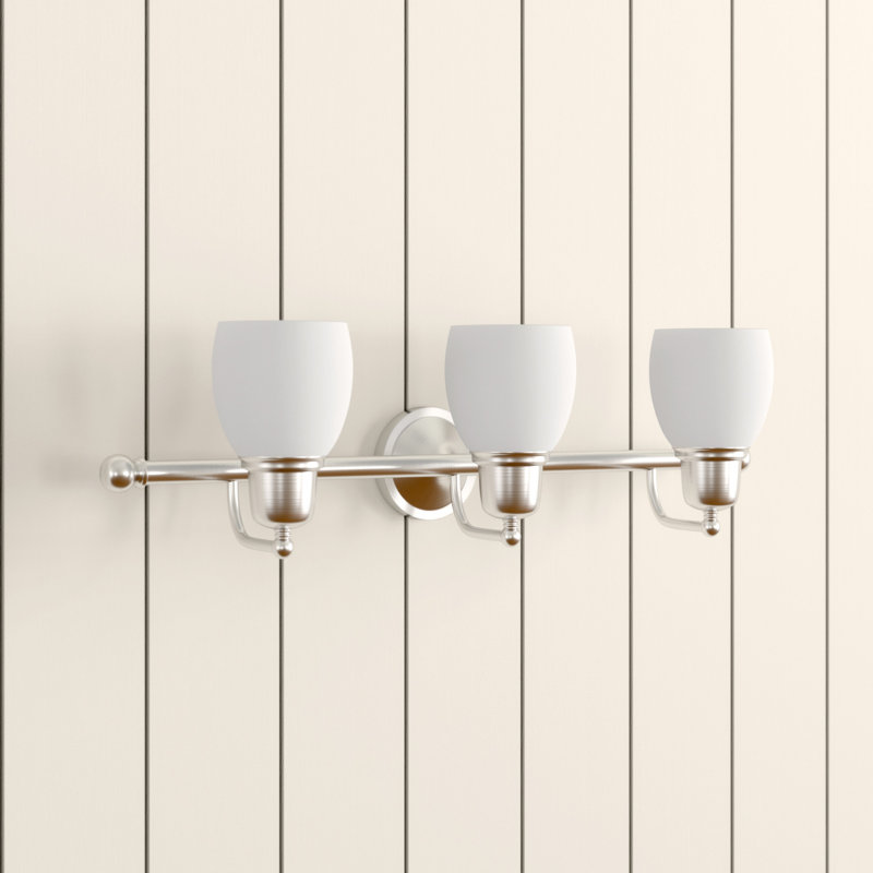 Marley 3 - Light Dimmable Vanity Light, Satin Nickel