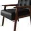 Chaise d'appoint en polyuréthane noir-293979676
