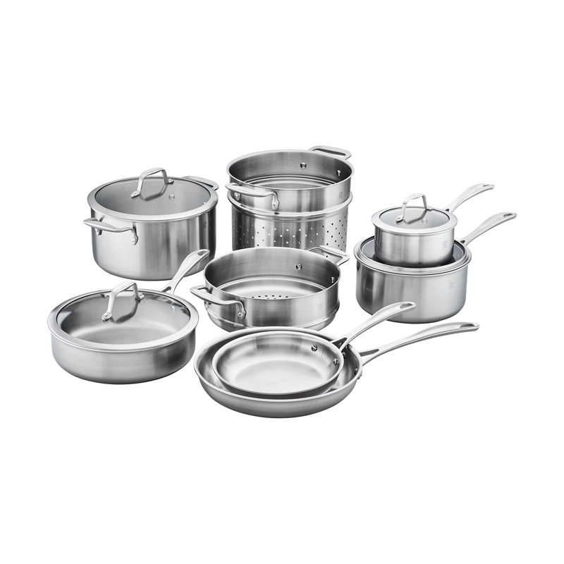 Zwilling Spirit 3-ply 12-piece Stainless Steel Cookware Set