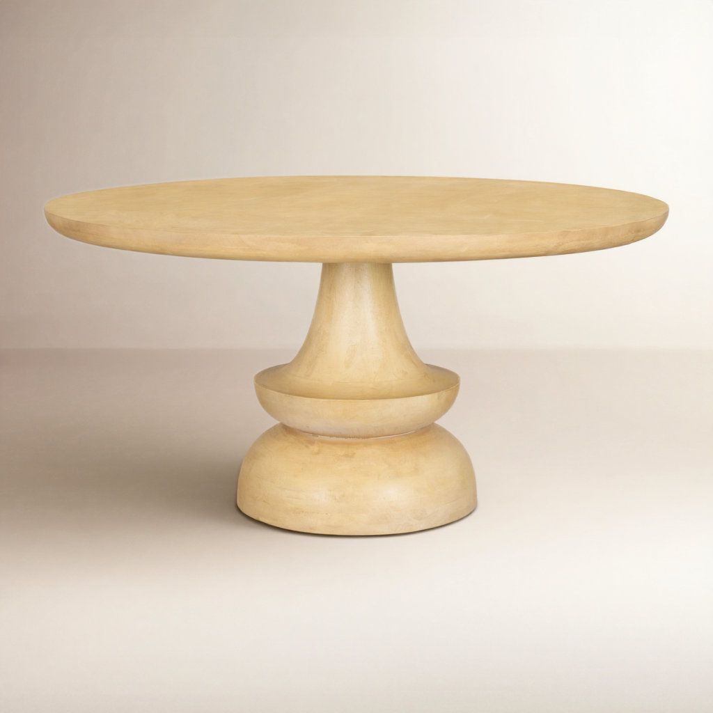 Dorothea 60'' Round Dining Table, Brown