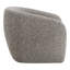 Chaise d'appoint, tweed brun et gris