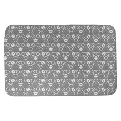 Tapis de bain géométrique rectangulaire antidérapant Circles Waves