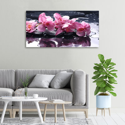 Pink Orchid - Wrapped Canvas Print