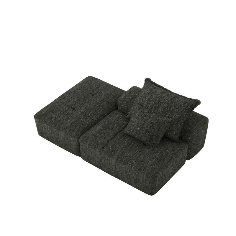 Canapé modulaire surdimensionné Modern, Noir