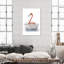 «Bathaign Flamingo», peinture sur toile à cadre flottant-58869377-58869382-119891395