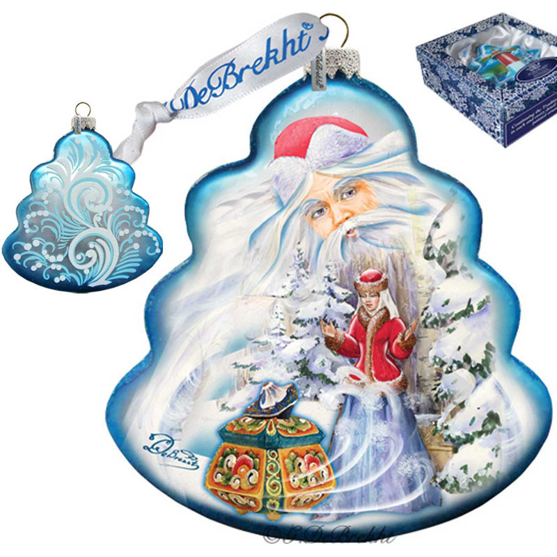 Collection de splendor de noël arbre de noël en verre trésor