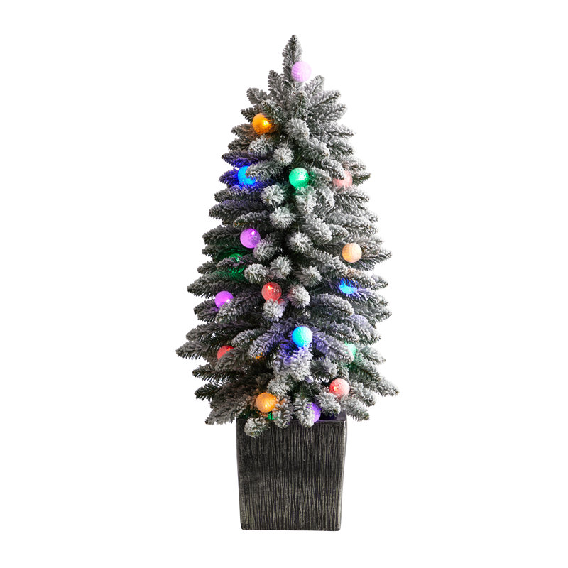 Sapin de Noël artificiel floqué Highland