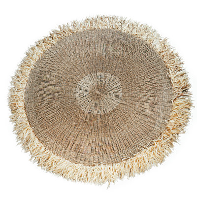 Round Hand Woven 150cm X 150cm Indoor / Outdoor Area Rug