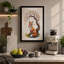 Fox Beneath Falling Leaves Boho - Print-136777859-136777858