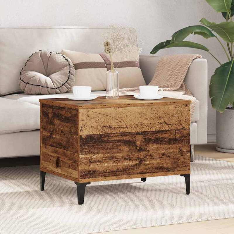 Lift Top Coffee Table with Storage, Old Wood