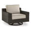 Fauteuil pivotant d'extérieur avec coussin Coastline Bay
