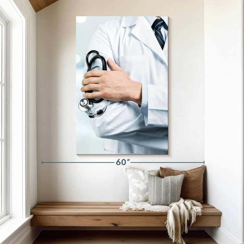 Alcaraz, hôpital, médecin en service, H 51 po x l 34 po