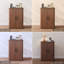 Table de bout carrée 17,7 po avec station de charge, table d'appoint moderne en bois avec rangement, table de chevet pour le salon, la chambre à coucher et les petits espaces-1269122387