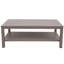 Table de bout en aluminium avec tablette