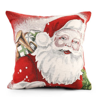 Wyalusing Cotton Patchwork Red Square Euro Cushion