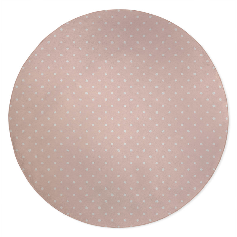 Leo Non-Slip Outdoor Rug, Round 5'