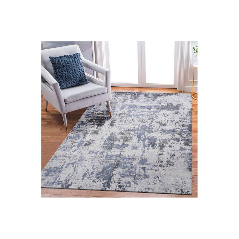 Collection 6X9 Abstract Non-Shedding Living Room Bedroom Dining Home Office Stylish And Stain Resistant Area Rug