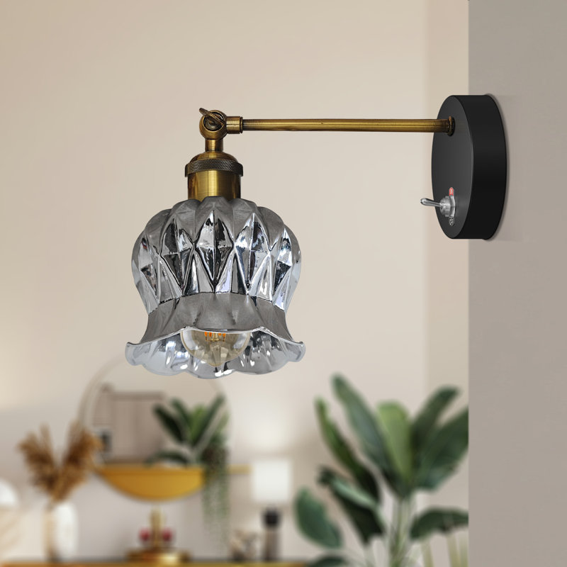 Thompsonville Glass Swing Arm Sconce