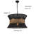 Clavel 4-Light Modern Natural Rattan Pendant Ceiling Fixture Coastal Nautical Chandelier-826884662