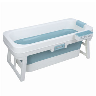 Portable Bathtub,Foldable Freestanding Bathtub,Japanese Soaking Tub,Shower Stall Tub,Bathroom Folding Spa Bath For Adults,Hot Ice Bath,51 Inch
