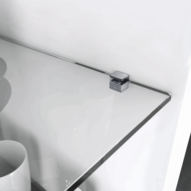 Tablette en verre Kristal, H 0,72 po x l 0,78 po x P 0,53 po