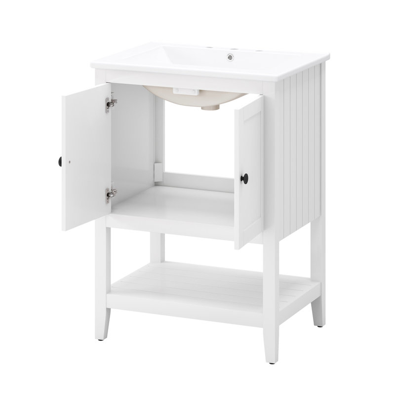 Meuble-lavabo moderne avec rangement pratique et design élégant