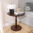 Raymond Classic Round End Table with Wooden Base-117793413