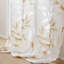 Panneau de rideau simple diaphane à motif floral à effet usé avec œillets Cecily-470842249-462298555