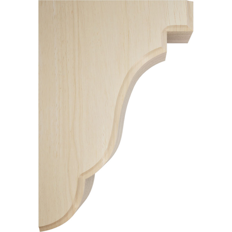 Support en bois Bedford, Hévéa, 5,25 po X P 5 po X P 7,5 po H