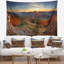 Tapisserie majestic coucher de soleil de mountain landscape-28487414