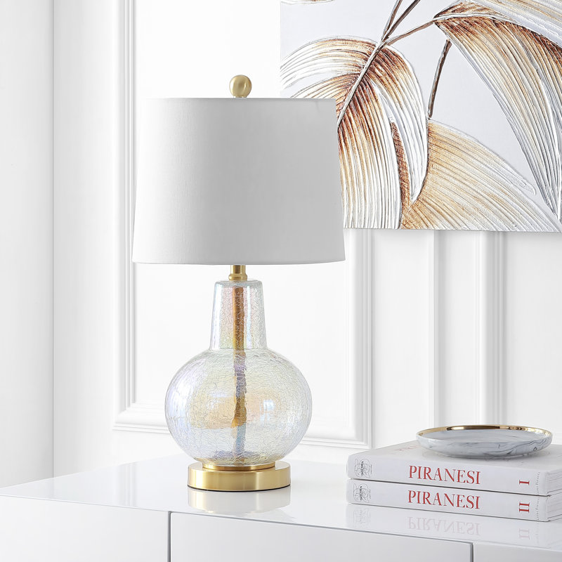 Hanna Table Lamp, Luster Crackle