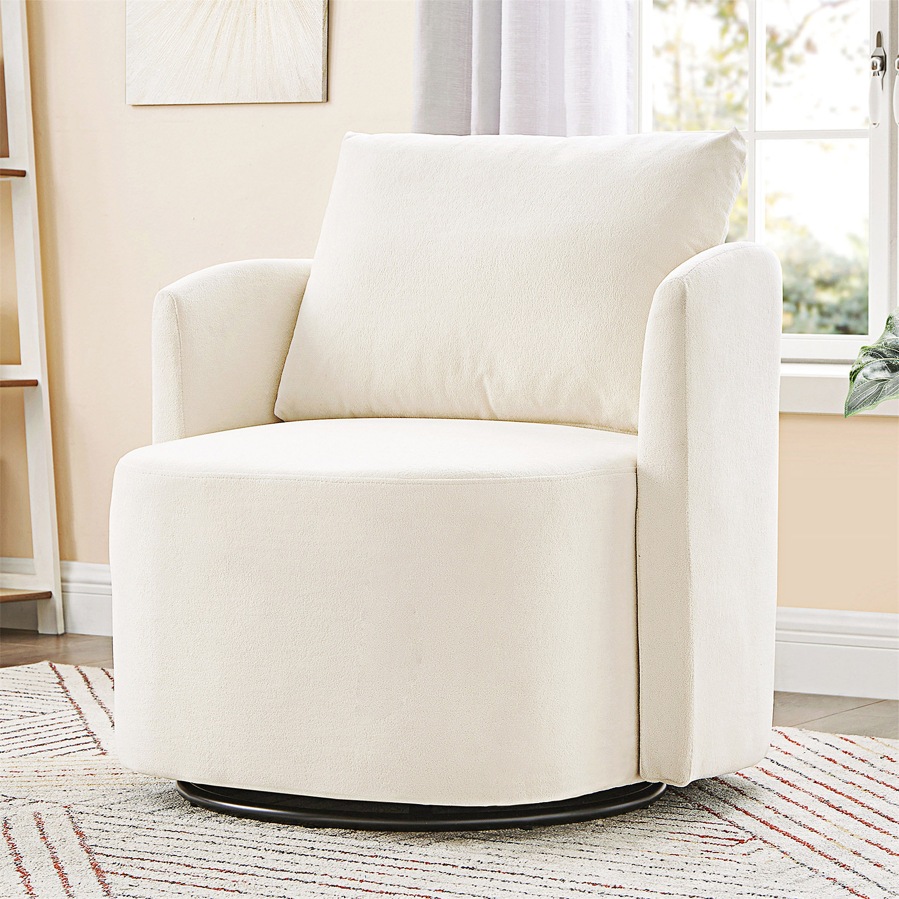 Ebern Designs Upholstered Swivel Sofa Chair - Wayfair Canada