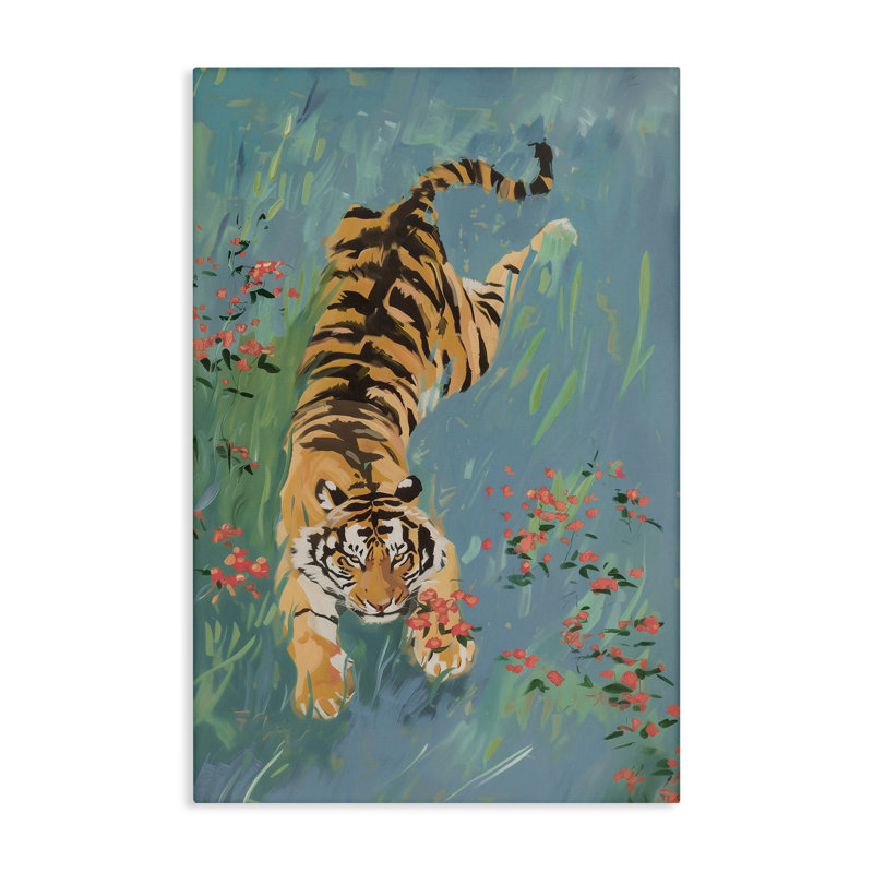 «Tiger Burning Bright», conception par Amanda Tsoukanelis, H 30 po x l 20 po
