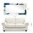 "Part The Skies I"Rectangular Beveled Mirror on Free Floating Reverse Printed Tempered Art Glass-725522613