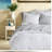 Cozy 7-piece Polyester Bedding Sets, Striped White Design For Modern Home