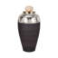 Jar with Glass Body Metal Trim and Resin Lid Featuring Modern Sculptural Design and Contemporary Artistic Elements for Decorative Accent Appeal in Stylish Home Decor Settings-966160216