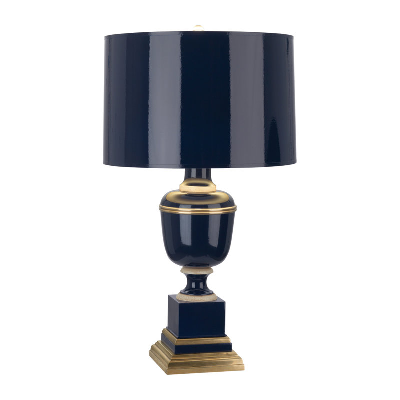 Annika Table Lamp, 29.5" H x 17" W x 17" D, Midnight Blue, Midnight Blue