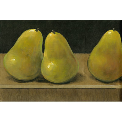 Pear Study - Wrapped Canvas Painting