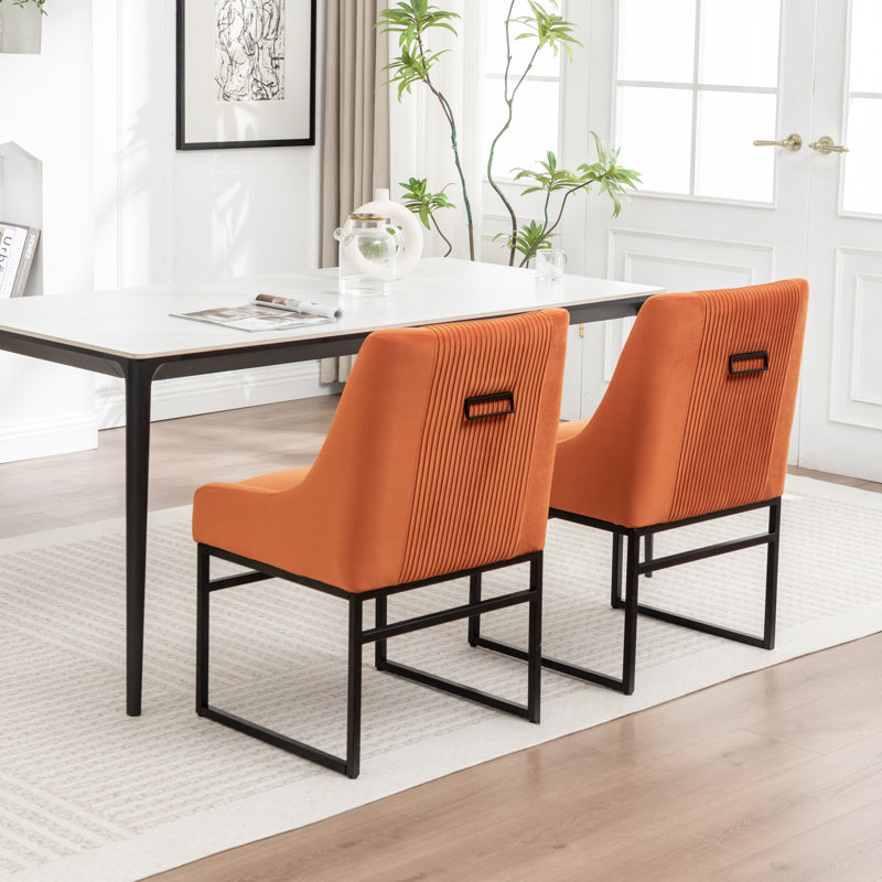 Chaise de salle à manger Euclid, Orange