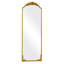 Miroir mural rétro arqué or rétro - miroir décoratif de style antique français orné, grand miroir de meuble-lavabo arqué pour entrée, cheminée, salon ou chambre à coucher, fixé au mur ou incliné-678059852-685518951