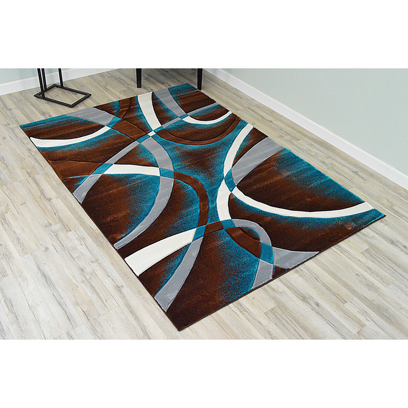 Mccampbell Performance Abstract Indoor Rug, Rectangle 5' x 7'