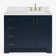Freitas 42'' Solid Wood Single Bathroom Vanity with 1.5'' Carrara Quartz Top, Right Offset Rectangular Sink