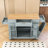 Rolling Kitchen Island Cart with Built-in Power Outlet, Storage Cabient and Trash Can-2116294576