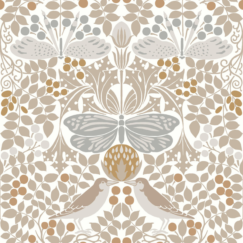 Floral Roll, White