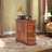 Solid Wood End Table with 2 Storage Drawers, No Assembly Required-194745022