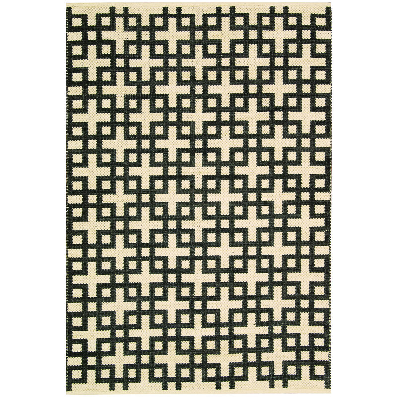 Geometric Wool Hand Woven Area Rug, 160 x 226cm