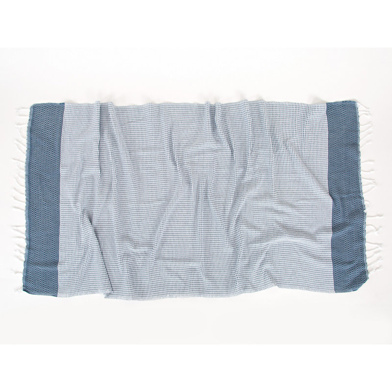 Serviette de plage 100% coton Mervin, Bleu